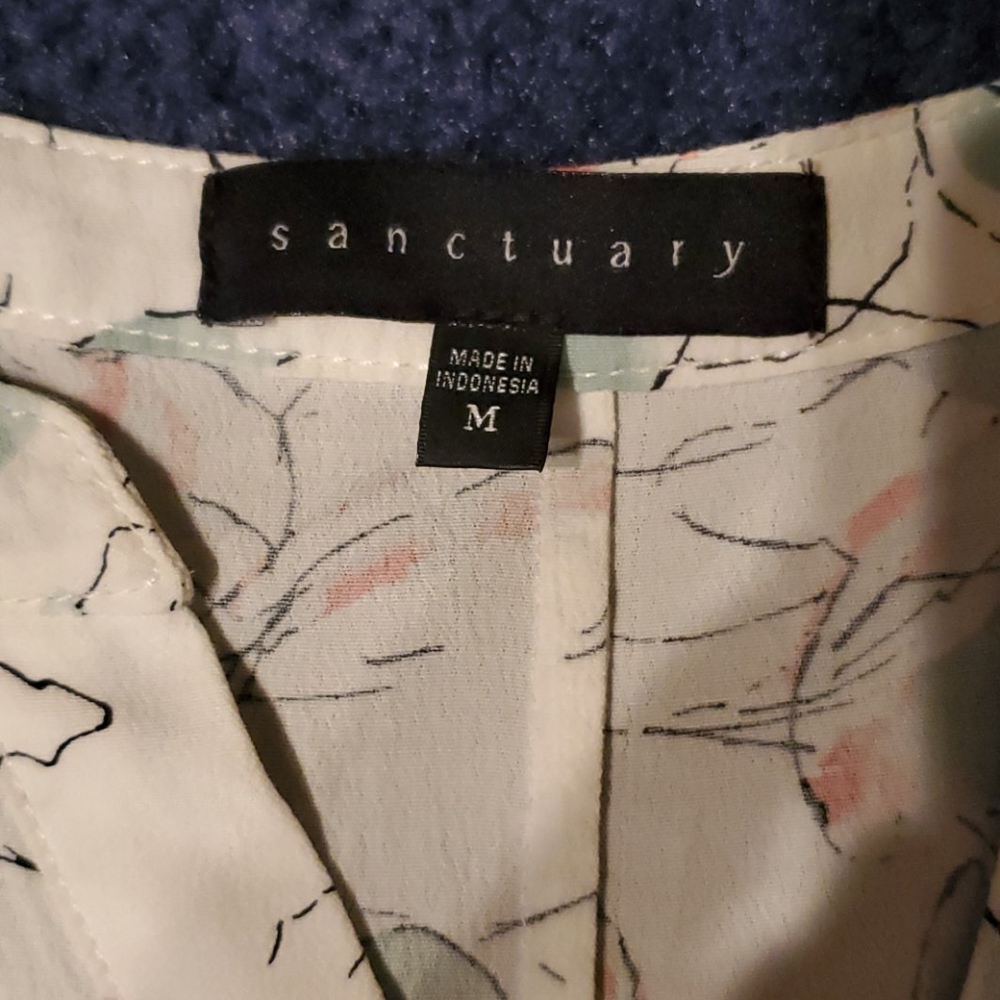 Sanctuary Flowered Button Up Tank - image 3